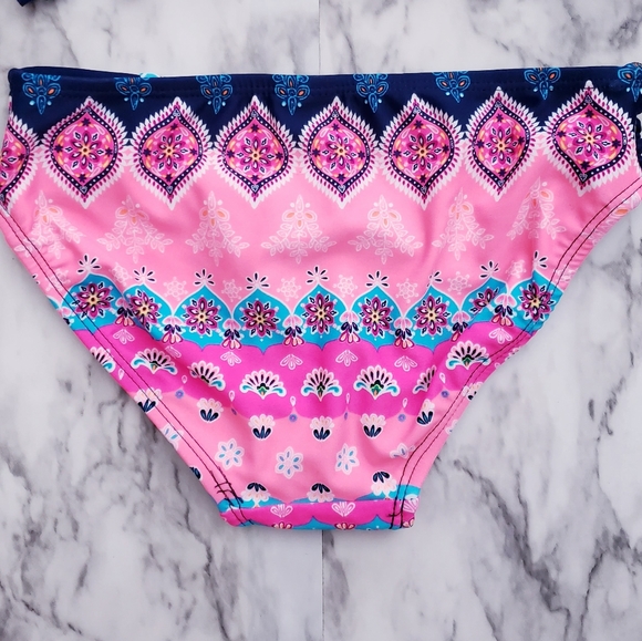 Bikini Top And Bottom Bathingsuit Fringe Multicolo - Picture 10 of 16